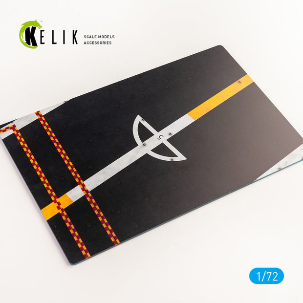 CVS-18 USS WASP 1964 - 1970 Type 1- Base - Acrylic 3 mm (280 x 180 mm) (170 g) Scale 1:72 KeliK KS72076 Stands for Plastic Models