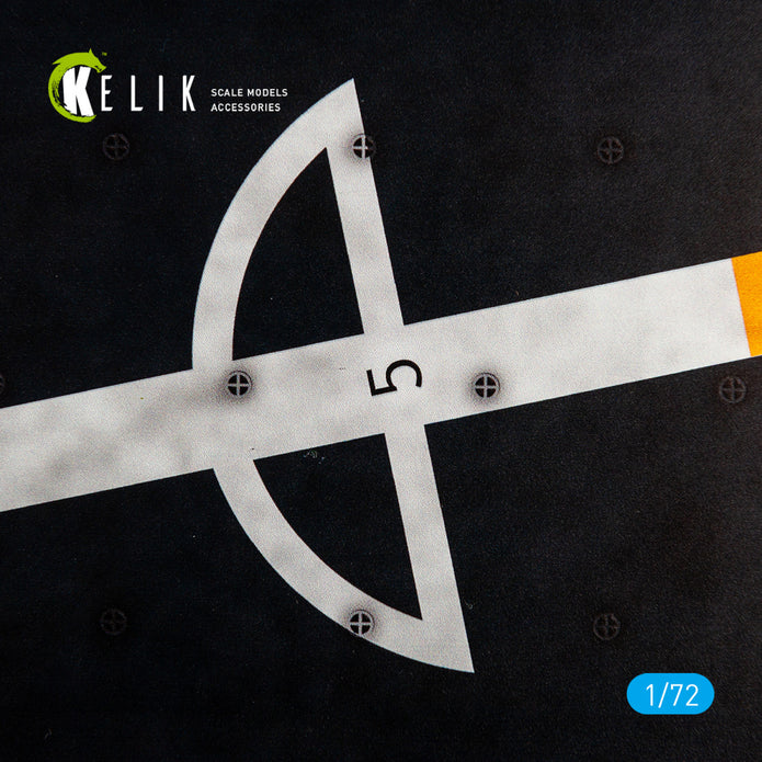 CVS-18 USS WASP 1964 - 1970 Type 1- Base - Acrylic 3 mm (280 x 180 mm) (170 g) Scale 1:72 KeliK KS72076 Stands for Plastic Models