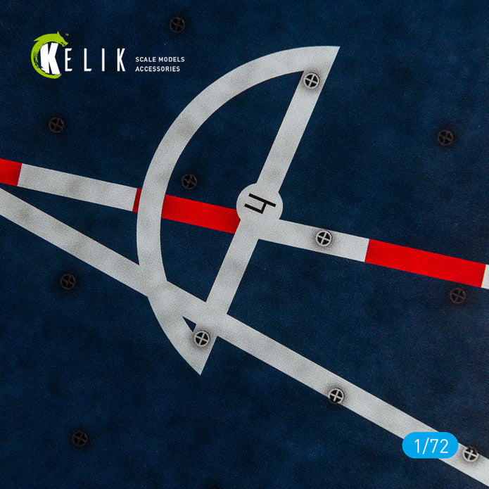 CVS-18 USS WASP 1964 - 1970 Type 2- Base - Acrylic 3 mm (280 x 180 mm) (170 g) Scale 1:72 KeliK KS72077 Stands for Plastic Models