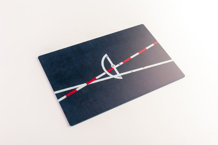 CVS-18 USS WASP 1964 - 1970 Type 2- Base - Acrylic 3 mm (280 x 180 mm) (170 g) Scale 1:72 KeliK KS72077 Stands for Plastic Models