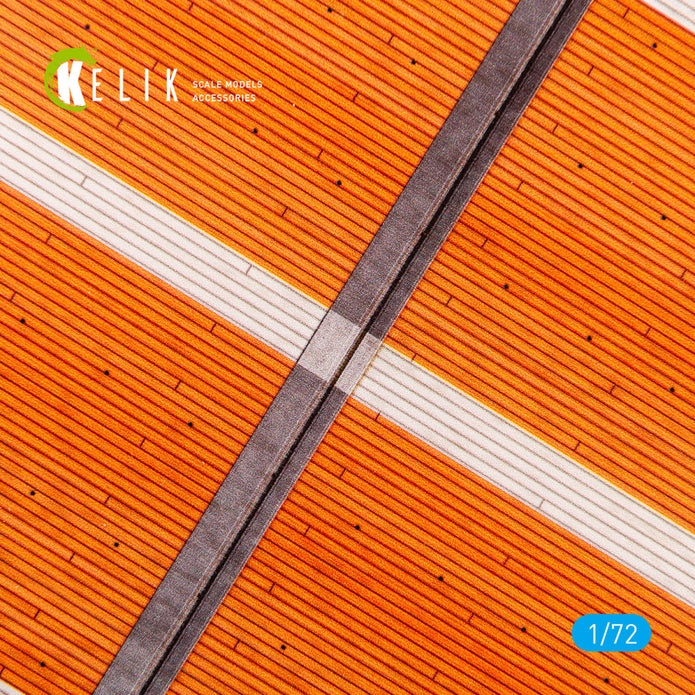 IJN Zuikaku 1943 Front lift - Base - Acrylic 3 mm (240 x 240 mm) (190g) Scale 1:72 KeliK KS72083 Stands for Plastic Models