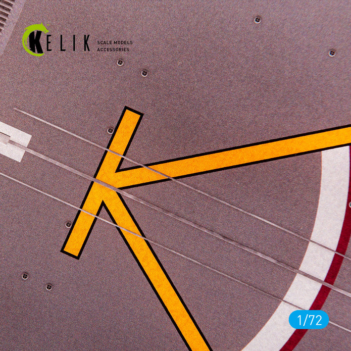 JDS Isoyuki DD-127 1985 - Base - Acrylic 3 mm (280 x 180 mm) (170 g) Scale 1:72 KeliK KS72106 Stands for Plastic Models