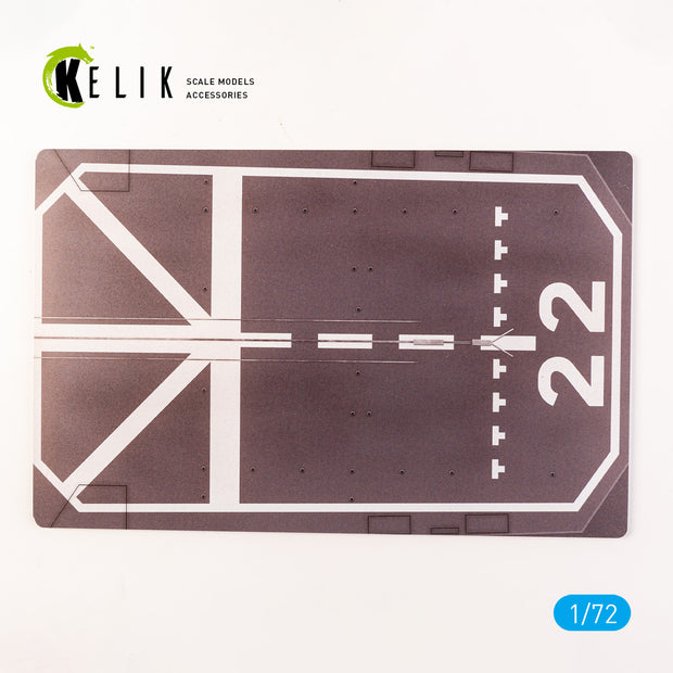 JDS Hatsuyuki DD-122 2010 - Base - Acrylic 3 mm (280 x 180 mm) (170 g) Scale 1:72 KeliK KS72107 Stands for Plastic Models