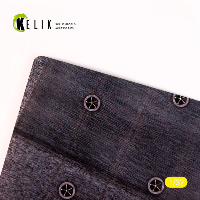 CVN-68 USS Nimitz Type 1 Start Position - Base - Acrylic 3 mm (410 x 270 mm) (410 g) Scale 1:32 KeliK KS32001 Stands for Plastic Models