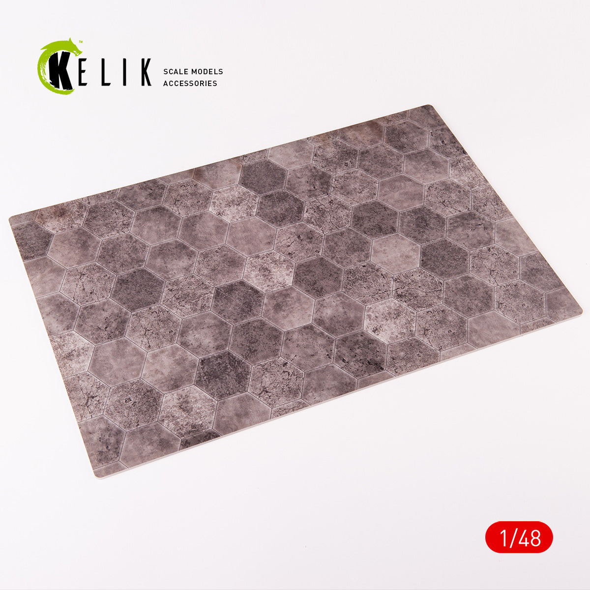 Soviet hexagonal plates 1930-1960 (Runways up to 1000 m, Taxiways, parkings - 1) - Acrylic 3 mm (410 x 270 mm) (410 g) Scale 1:48 KeliK KS48023 Stands for Plastic Models