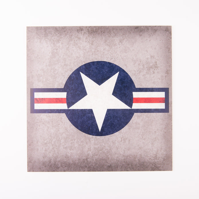 US Roundel - Acrylic 3 mm (240 x 240 mm) (190g) Scale 1:72-1:48 KeliK KS48027 Stands for Plastic Models