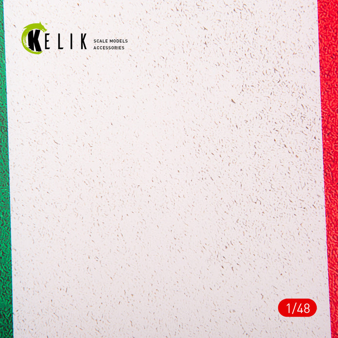 Italy Flag - Acrylic 3 mm (410 x 270 mm) (410 g) Scale 1:48 KeliK KS48031 Stands for Plastic Models