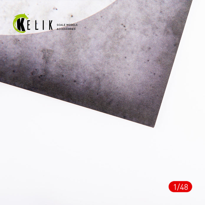 Israel Roundel - Acrylic 3 mm (240 x 240 mm) (190 g) Scale 1:72-1:48 KeliK KS48034 Stands for Plastic Models