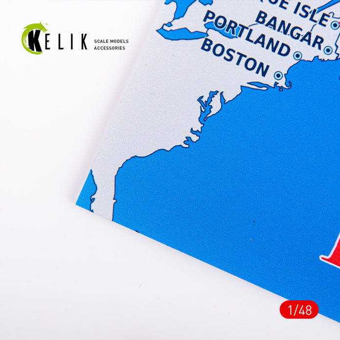 Operation Bolero WWII era - Acrylic 3 mm (240 x 240 mm) (190g) Scale 1:72-1:48 KeliK KS48038 Stands for Plastic Models