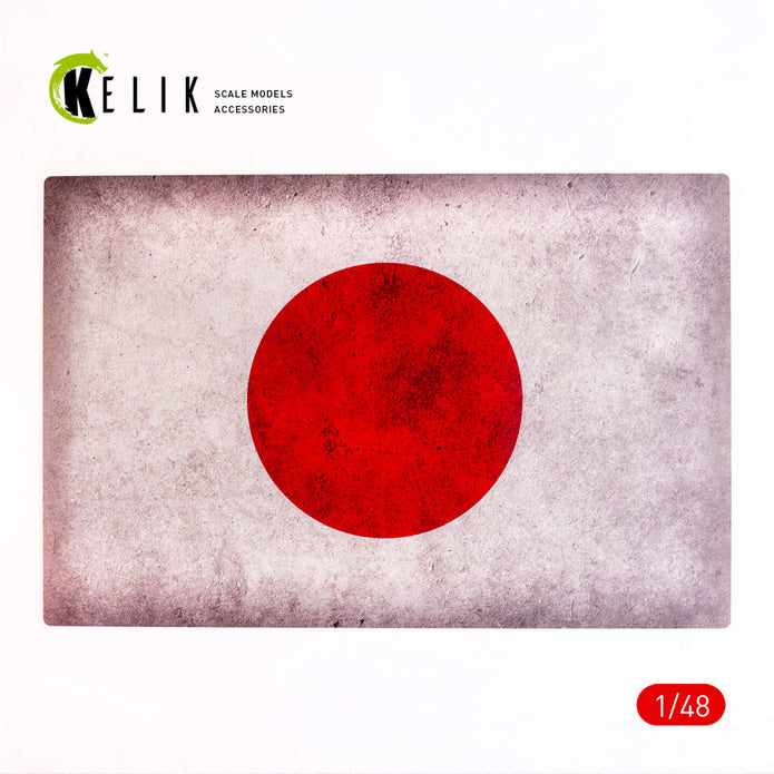 Japan Flag - Base - Acrylic 3 mm (410 x 270 mm) (410 g) Scale 1:72-1:32 KeliK KS48039 Stands for Plastic Models