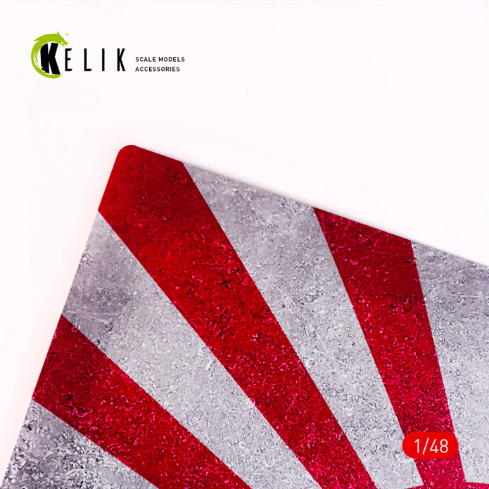 Japan Naval Flag - Base - Acrylic 3 mm (410 x 270 mm) (410 g) Scale 1:72-1:32 KeliK KS48040 Stands for Plastic Models