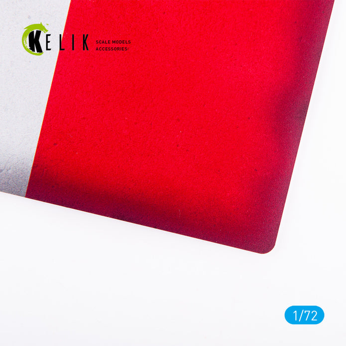 France Flag - Base - Acrylic 3 mm (280 x 180 mm) (170 g) Scale 1:72 KeliK KS72087 Stands for Plastic Models