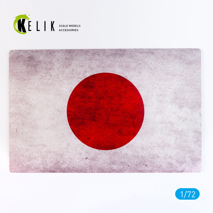 Japan Flag - Base - Acrylic 3 mm (280 x 180 mm) (170 g) Scale 1:72 KeliK KS72093 Stands for Plastic Models