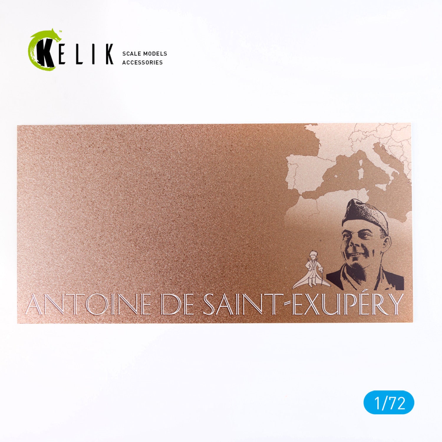 Saint-Exupery - Base - Acrylic 3 mm (180 x 357 mm) (210 g) Scale 1:72 KeliK KS72095 Stands for Plastic Models