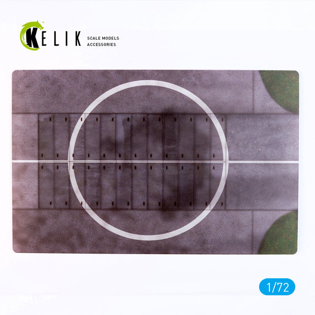 56 baza Lotnicza Poland - Base - Acrylic 3 mm (280 x 180 mm) (170 g) Scale 1:72 KeliK KS72097 Stands for Plastic Models