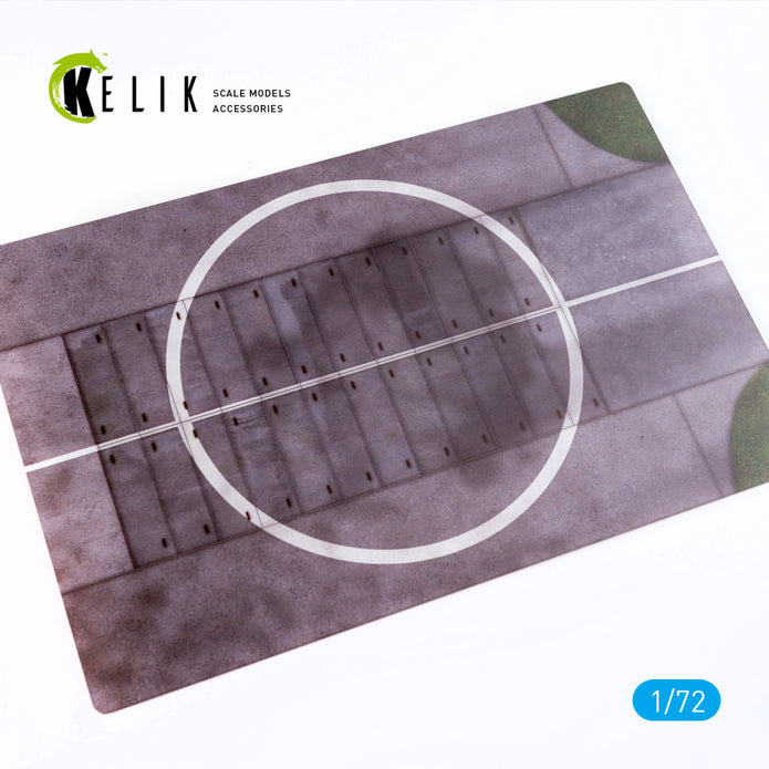 56 baza Lotnicza Poland - Base - Acrylic 3 mm (280 x 180 mm) (170 g) Scale 1:72 KeliK KS72097 Stands for Plastic Models