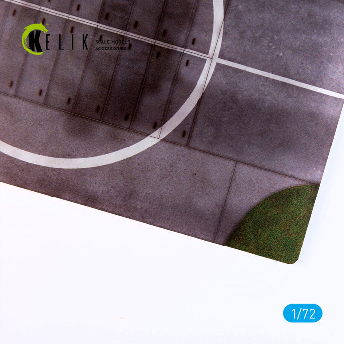 56 baza Lotnicza Poland - Base - Acrylic 3 mm (280 x 180 mm) (170 g) Scale 1:72 KeliK KS72097 Stands for Plastic Models