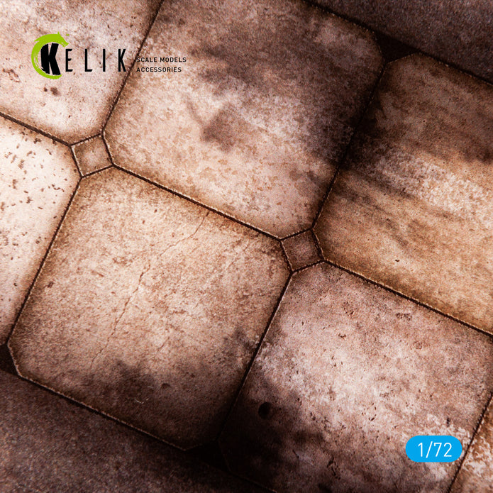 Hangar Vasylkiv Air Base Ukraine - Base - Acrylic 3 mm (280 x 180 mm) (170 g) Scale 1:72 KeliK KS72103 Stands for Plastic Models