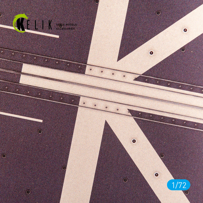 Mogami-Class Frigate Deck (Full version) - Base - Acrylic 3 mm (180 x 357 mm) (210 g) Scale 1:72 KeliK KS72104 Stands for Plastic Models