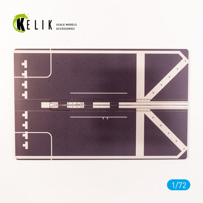 Mogami-Class Frigate Deck (Short version)  - Base - Acrylic 3 mm (280 x 180 mm) (170 g) Scale 1:72 KeliK KS72105 Stands for Plastic Models