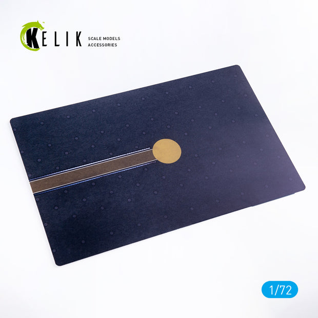 French frigate D-650 Aquitaine 2017 - Base - Acrylic 3 mm (280 x 180 mm) (170 g) Scale 1:72 KeliK KS72108 Stands for Plastic Models