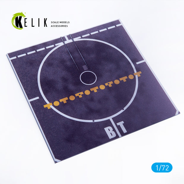 French frigate D-655 Bretagne  - Acrylic 3 mm (240 x 240 mm) (190g) Scale 1:72 KeliK KS72110 Stands for Plastic Models