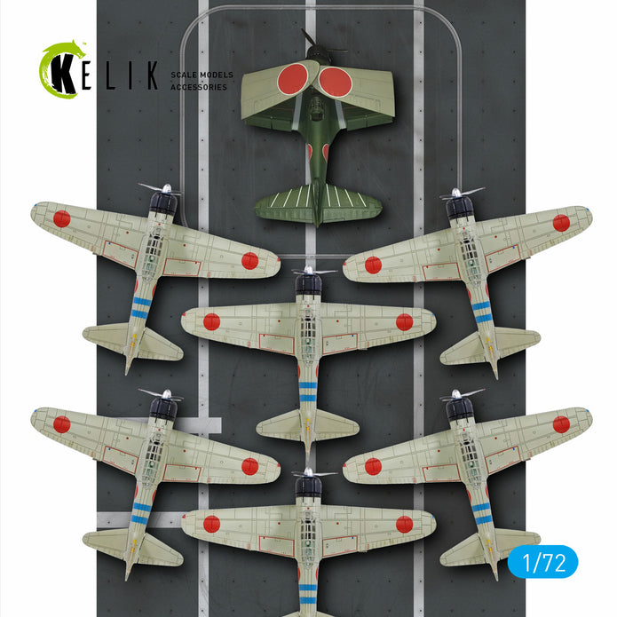 IJN Hiryu 1941 - Acrylic 3 mm (410 x 270 mm) (410 g) Scale 1:72 KeliK KS72111 Stands for Plastic Models