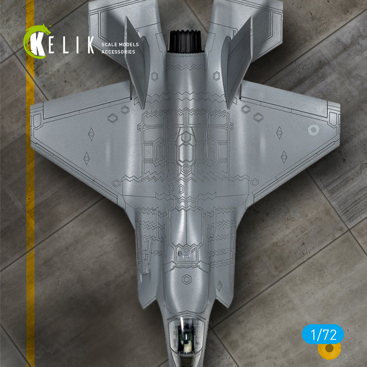 YOKOTA AIRBASE Type 1 - Acrylic 3 mm (180 x 357 mm) (210 g) Scale 1:72 KeliK KS72112 Stands for Plastic Models