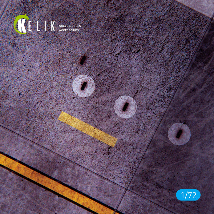 YOKOTA AIRBASE Type 2  - Acrylic 3 mm (240 x 240 mm) (190g) Scale 1:72 KeliK KS72113 Stands for Plastic Models