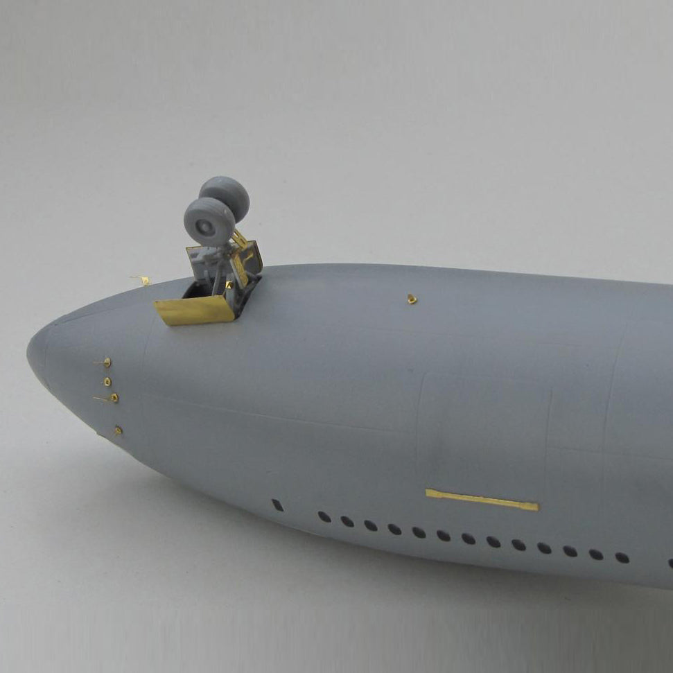 Boeing 777-300 ER, Exterior Detailing set for aircraft model kit (Photoetch) Scale 1:144 (Recommended for kit: Zvezda) Metallic Details MD14405