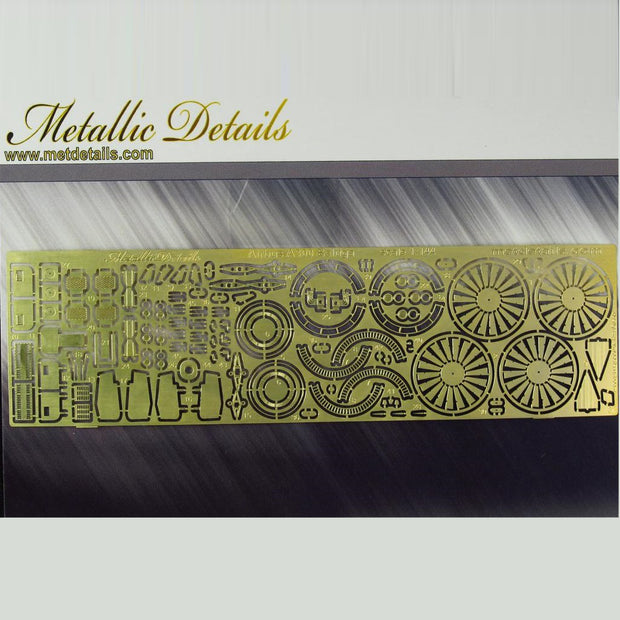 Airbus A300 Beluga - Detailing set Exterior for aircraft model kit (Photoetch) Scale 1:144 (Recommended for kit: Revell) Metallic Details MD14406