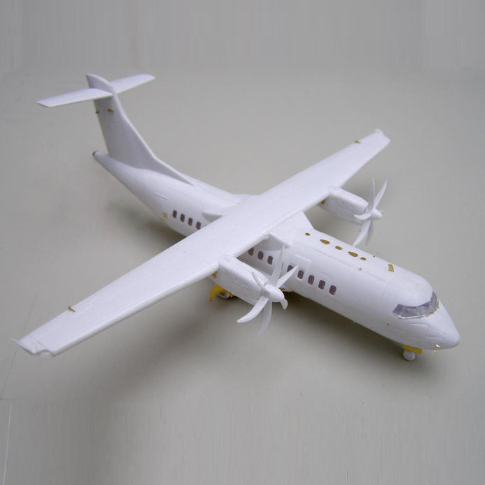 ATR 42-500, Exterior Detailing set for model kit aircraft (Photoetching and Painting Masks) Scale 1:144 (Recommended for kit: Italeri) Metallic Details MD14408