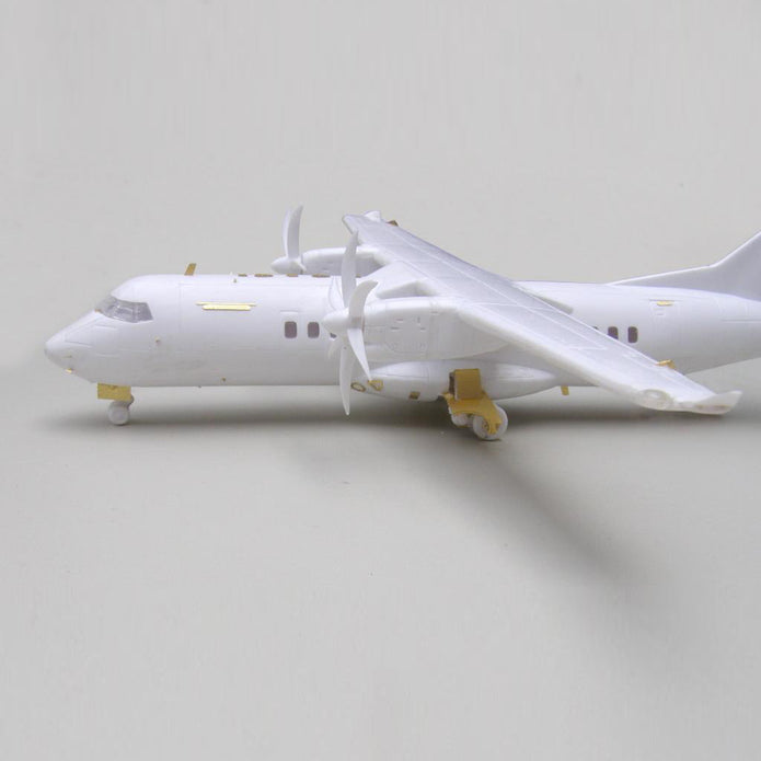 ATR 42-500, Exterior Detailing set for model kit aircraft (Photoetching and Painting Masks) Scale 1:144 (Recommended for kit: Italeri) Metallic Details MD14408