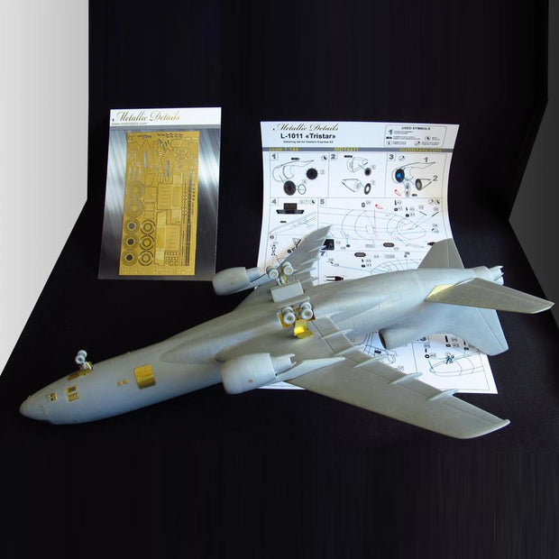 Lockheed L-1011 Tristar, Detailing set for aircraft kit model Exterior, Scale 1:144 Photoetch (Recommended for kit: Eastern Express) Metallic Details MD14411