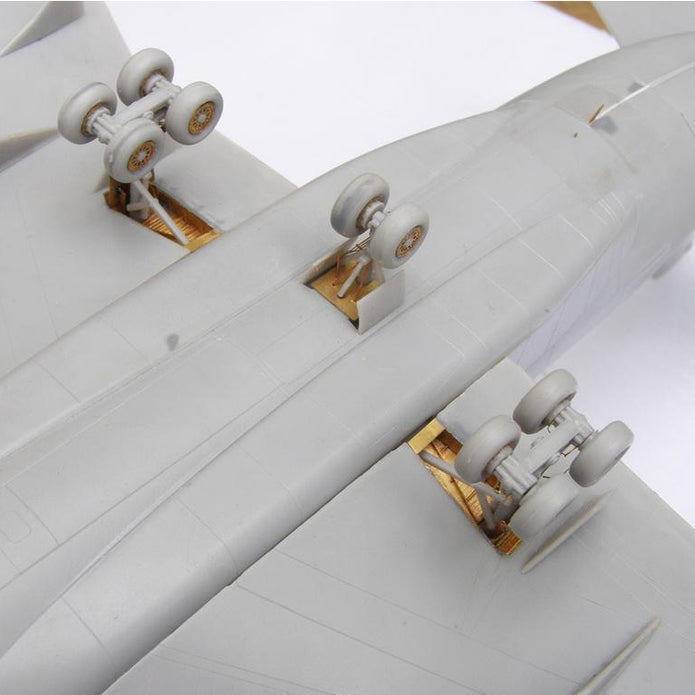 McDonnell Douglas MD-11, Exterior Detailing set for airplane kit models, Scale 1:144 Photoetched and Film with a Color Dashboard (Recommended for kit: MikroMir) Metallic Details MD14415
