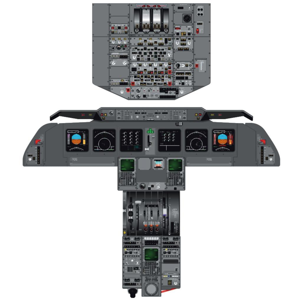 McDonnell Douglas MD-11, Exterior Detailing set for airplane kit models, Scale 1:144 Photoetched and Film with a Color Dashboard (Recommended for kit: MikroMir) Metallic Details MD14415