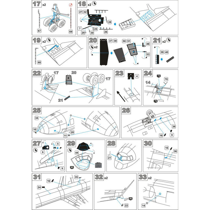 McDonnell Douglas MD-11, Exterior Detailing set for airplane kit models, Scale 1:144 Photoetched and Film with a Color Dashboard (Recommended for kit: MikroMir) Metallic Details MD14415