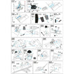 McDonnell Douglas MD-11, Exterior Detailing set for airplane kit models, Scale 1:144 Photoetched and Film with a Color Dashboard (Recommended for kit: MikroMir) Metallic Details MD14415