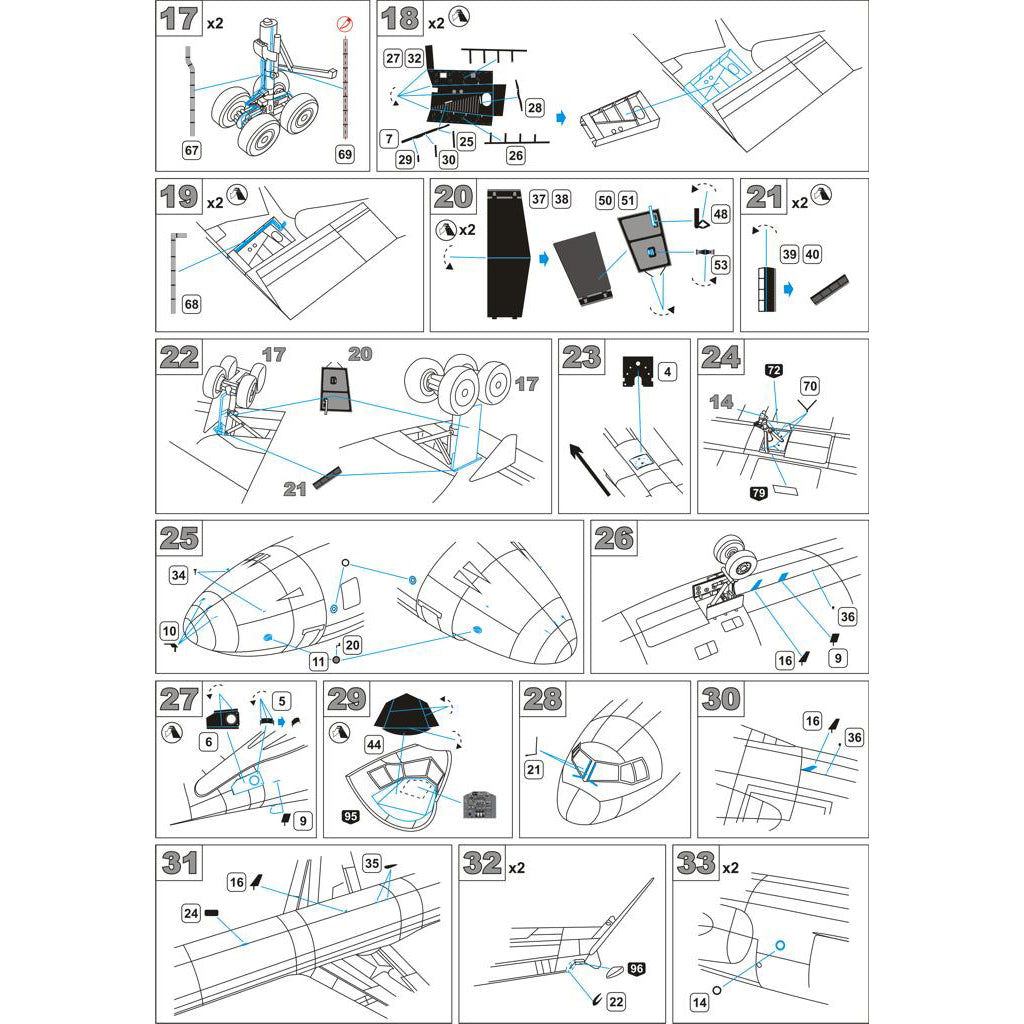 McDonnell Douglas MD-11, Exterior Detailing set for airplane kit models, Scale 1:144 Photoetched and Film with a Color Dashboard (Recommended for kit: MikroMir) Metallic Details MD14415