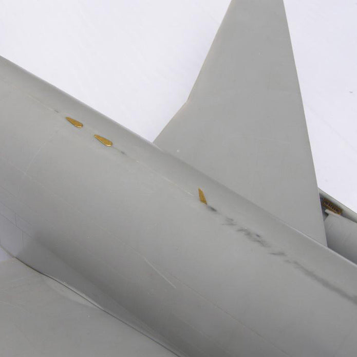 McDonnell Douglas MD-11, Exterior Detailing set for airplane kit models, Scale 1:144 Photoetched and Film with a Color Dashboard (Recommended for kit: MikroMir) Metallic Details MD14415