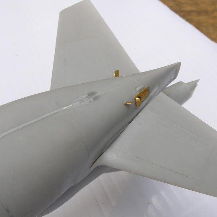 McDonnell Douglas MD-11, Exterior Detailing set for airplane kit models, Scale 1:144 Photoetched and Film with a Color Dashboard (Recommended for kit: MikroMir) Metallic Details MD14415