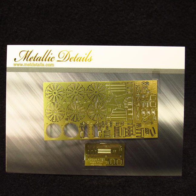 Airbus A321, Detailing set for airplane kit models Exterior, Scale 1:144 Photoetch (Recommended for kit: Zvezda) Metallic Details MD14420