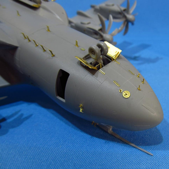 Airbus A400M, Detailing set for aircraft model kits Exterior, Scale 1:144 Photoetch (Recommended for kit: Revell) Metallic Details MD14422