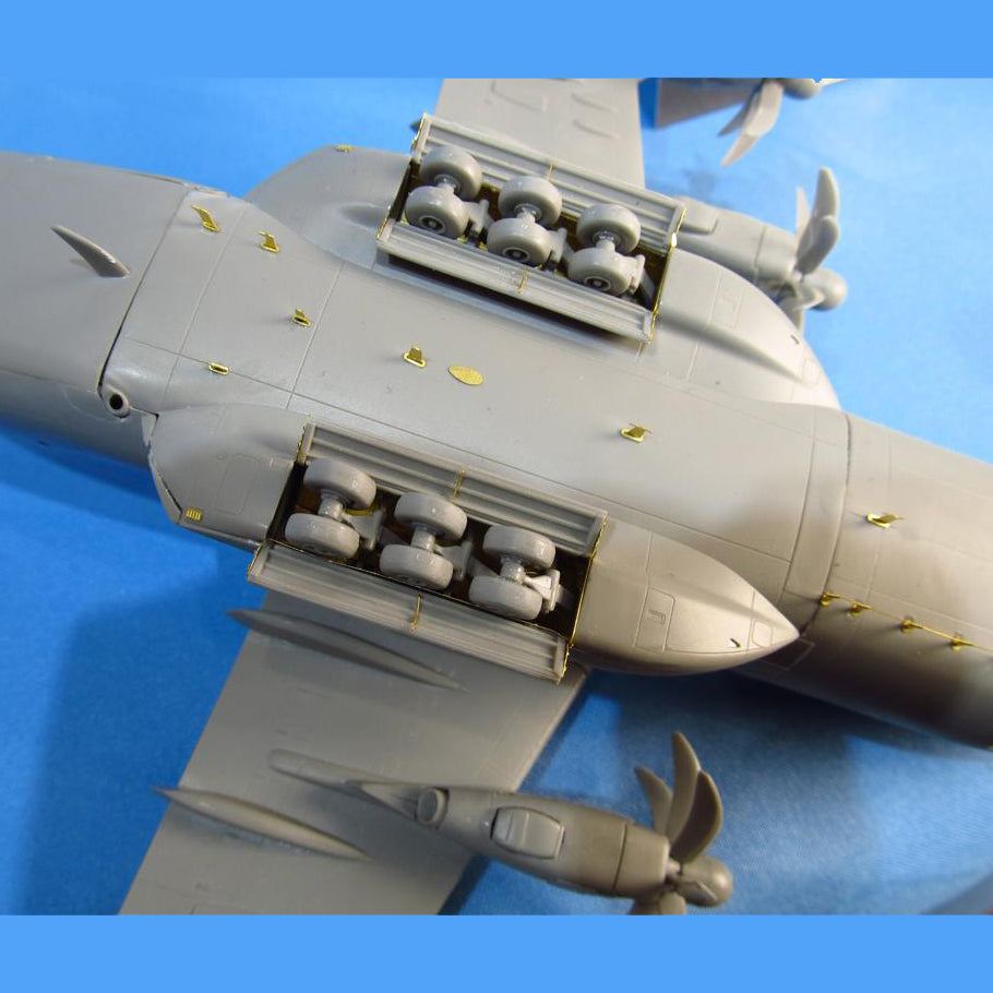 Airbus A400M, Detailing set for aircraft model kits Exterior, Scale 1:144 Photoetch (Recommended for kit: Revell) Metallic Details MD14422