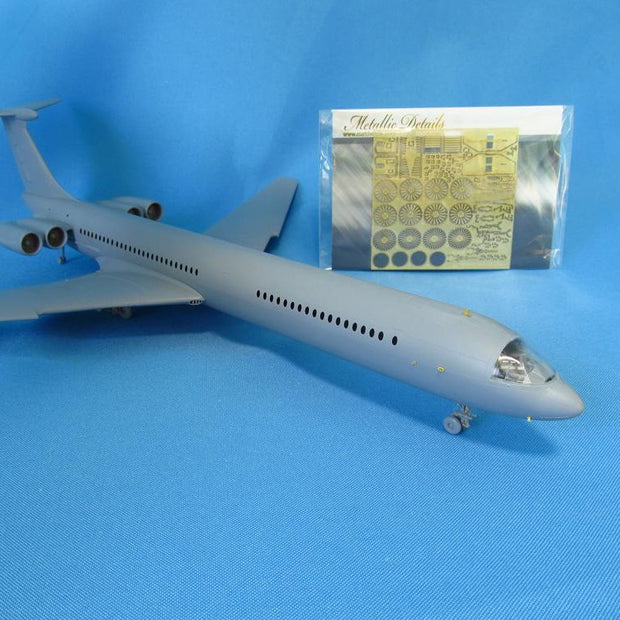 Ilyushin IL-62/ Detailing set for aircraft model kits Exterior, Scale 1:144 Photoetch (Recommended for kit: Zvezda) Metallic Details MD14425