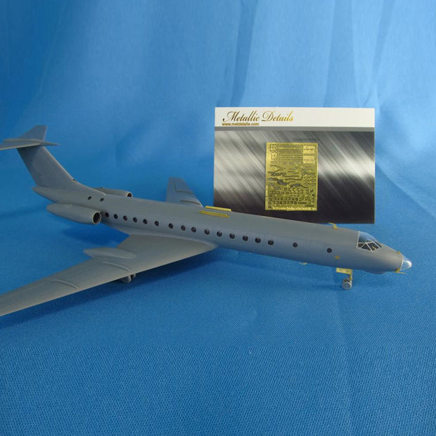 Tupolev Tu-134, Detailing set for aircraft model kits Exterior, Scale 1:144 Photoetch (Recommended for kit: Zvezda) Metallic Details MD14426