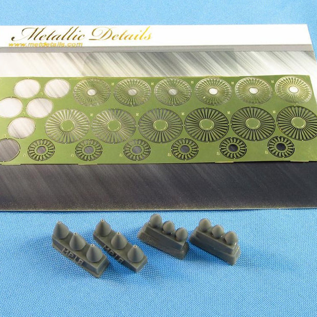 Antonov An-225 Mrija, Detailing Engines, Scale 1:144 Resin, Photoetch (Recommended for kit: Revell) Metallic Details MD14429 - For aircraft model kits