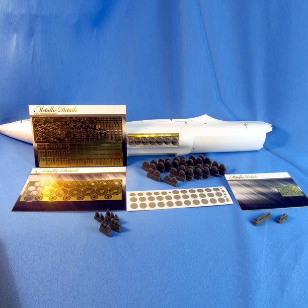 Antonov An-225 Mrija, Detailing Big edition - Landing Gears, Engines and Exterior, Scale 1:144 Resin, Photoetch (Recommended for kit: Revell) Metallic Details MD14431 - For aircraft model kit