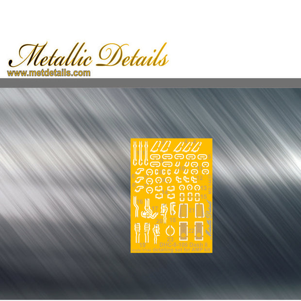 De Havilland Canada DHC-8-106 Dash 8, Detailing set for aircraft model Exterior, Scale 1:144 Photoetch (Recommended for kit: AMP) Metallic Details MD14437