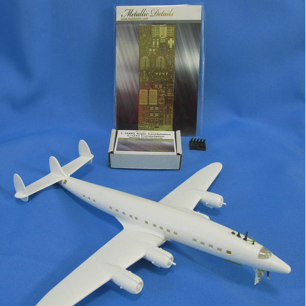 Lockheed L,1049G / C-121C, Detailing set for aircraft models Exterior, Scale 1:144 Resin, Photoetch (Recommended for kit: Revell) Metallic Details MD14440